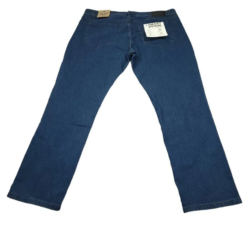 Tailor Vintage Canaan Slim Fit Stretch Jeans Men's Size 38 x 30 Dark Wash Blue